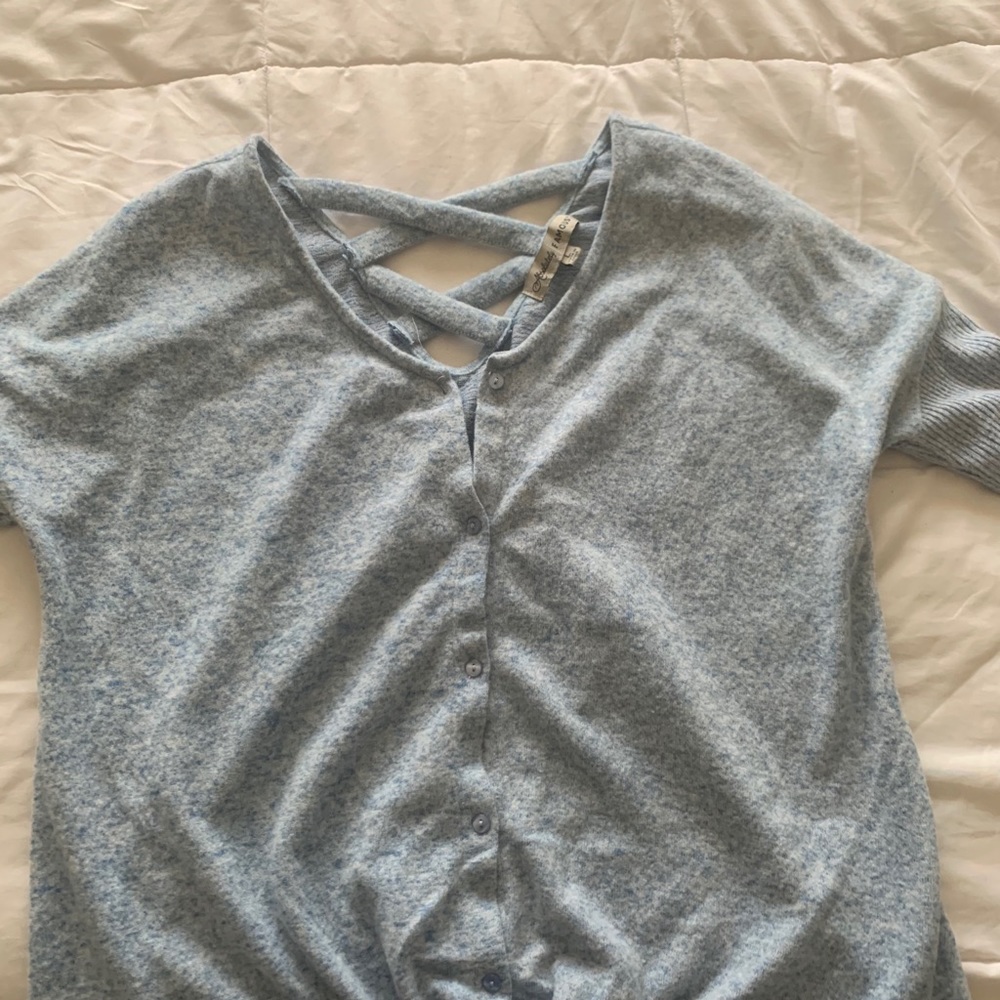 Powder blue sweater